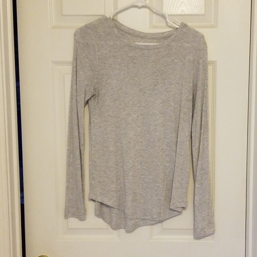 Grey long sleeve top